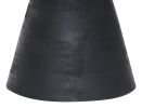 Sage Black Modern Round Side Tables – Set of 2