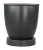 Baku Modern Minimalist Black Steel Side Table
