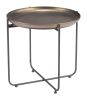 Bronson Modern Industrial Powder-Coated Steel Side Table