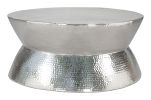 Madryn Contemporary Modern Coffee Table - Silver