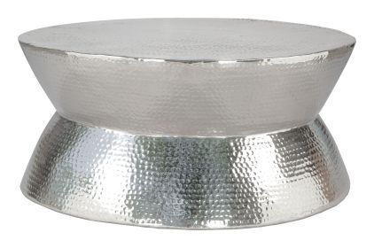 Madryn Contemporary Modern Coffee Table - Silver