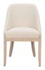 Calmo Beige Modern Upholstered Dining Chair