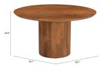 Izola Brown Mango Wood Storage Dining Table