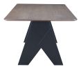 Lisse Espresso Rubberwood Rectangular Dining Table