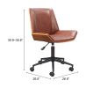 Maker Brown Modern Vinyl Office Chair