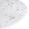 Phoenix White Modern Marble Disc Pedestal Dining Table