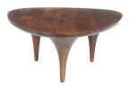 Spiker Walnut Modern Solid Mango Wood Coffee Table