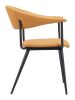 Sima Brown Modern Vinyl Dining Chair