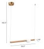 Adeo Modern Deco LED Ceiling Lamp – Gold-Plated Steel
