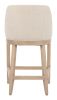 Calmo Beige Modern Upholstered Counter Stool