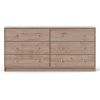 6-Drawer Double Dresser – Oak Farmhouse Contemporary