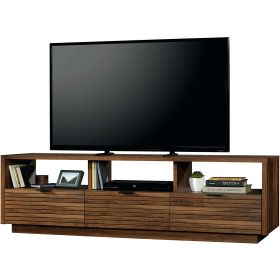 70-Inch Grand Walnut Entertainment Center Credenza with Drawers & Shelves