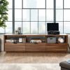 70-Inch Grand Walnut Entertainment Center Credenza with Drawers & Shelves
