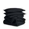 Full/Double size Luxuriously Soft Down Alternative Comforter Set in Black