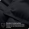 Full/Double size Luxuriously Soft Down Alternative Comforter Set in Black