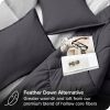 Twin/Twin XL Size All Season Super Soft Down Alternative Comforter Set Grey