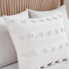 Full/Queen 3-Piece Ivory Pompom Microfiber Comforter Set