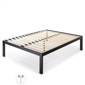 Full 18-Inch Metal Platform Bed Frame with Wooden Slats – Easy Assembly