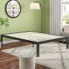 King 18-Inch Metal Platform Bed Frame with Wooden Slats – Easy Assembly