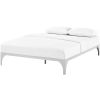King Silver Metal Platform Bed Frame with Poplar Wood Slats – 1,300 lb Capacity