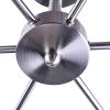 Modern 23-inch 6-Light Semi Flush Mount Sputnik Ceiling Light in Nickel Finish