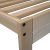 Twin XL Solid Wood Platform Bed Frame – Unfinished Tulip Poplar, Made in USA