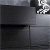 6-Drawer Double Dresser – Black Woodgrain