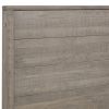 Queen Solid Wood Platform Bed with Headboard – Grey Finish