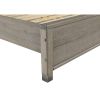 Queen Solid Wood Platform Bed with Headboard – Grey Finish