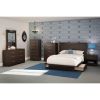5-Drawer Bedroom Chest – Chocolate Wood Grain Finish