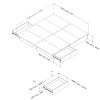 King Modern Platform Bed with Storage Drawers – White Finish