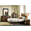 6-Drawer Triple Dresser – Chocolate Wood Finish with Matte Chrome Handles