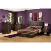 6-Drawer Triple Dresser – Chocolate Wood Finish with Matte Chrome Handles