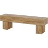 Farmhouse 63-inch TV Stand Entertainment Center in Light Brown Wood Finish