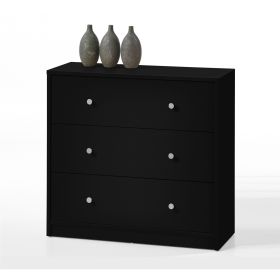 Contemporary Black 3-Drawer Chest – Made in Denmark