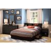 6-Drawer Double Dresser – Black Finish with Nickel Metal Handles