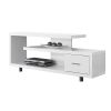 60-Inch Modern TV Stand for TVs Up to 60 Inches – White