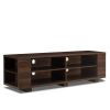 59-Inch Modern TV Stand for TVs Up to 60 Inches – Walnut/Black