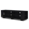 59-Inch Modern TV Stand for TVs Up to 60 Inches – Walnut/Black