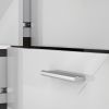 8-Drawer Double Dresser – White Oak Modern Bedroom Storage