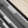 8-Drawer Double Dresser – White Oak Modern Bedroom Storage