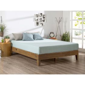 Twin Solid Wood Platform Bed Frame – Pine Finish