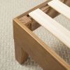 Twin Solid Wood Platform Bed Frame – Pine Finish