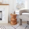 Kerala Walnut Acacia Wood Modern Side Table