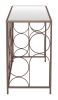 Convale Modern Glass and Steel Console Table