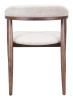 Goka Beige & Walnut Modern Dining Chair