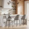 Nordhavn Gray Industrial Modern Swivel Counter Stool