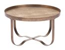 Vannes Brass Modern Powder-Coated Steel Coffee Table