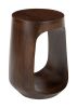 Okno Modern Mango Wood Sculptural Side Table