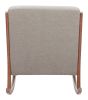 Hady Gray Modern Rocking Chair